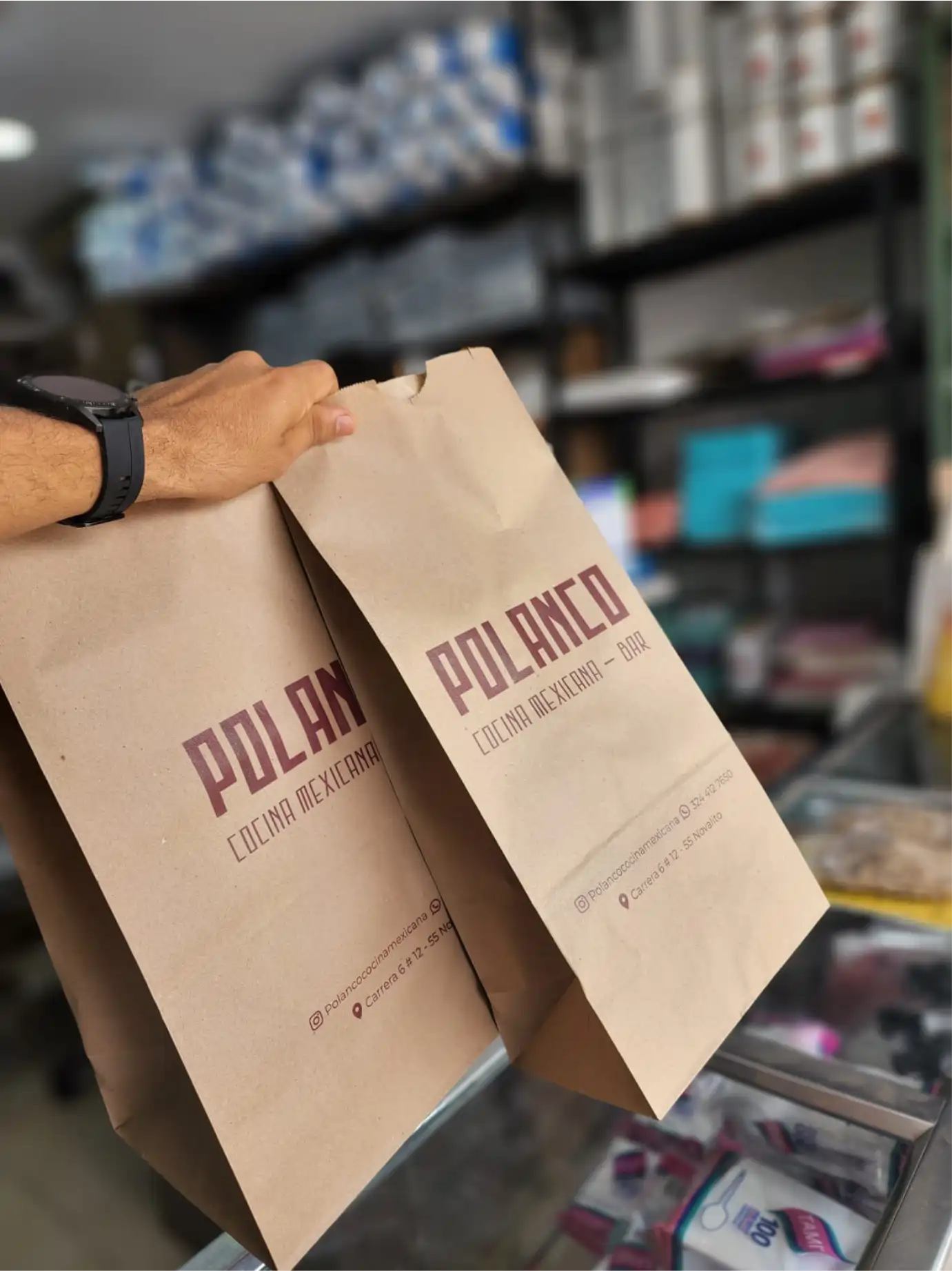 Bolsas para Restaurantes de Papel Personalizadas