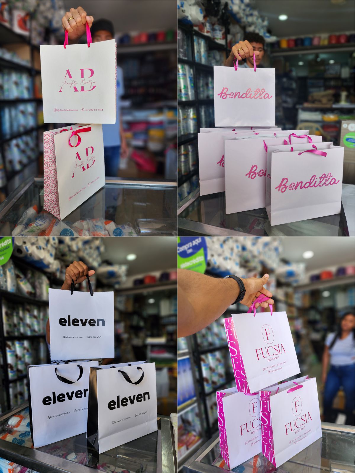 Bolsas Boutique Premium personalizadas Tamaño #2 27x27x8 cm
