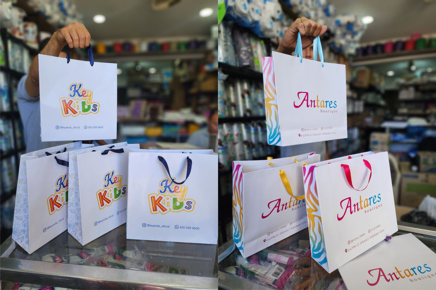 Bolsas Boutique Premium personalizadas Tamaño #2 27x27x8 cm
