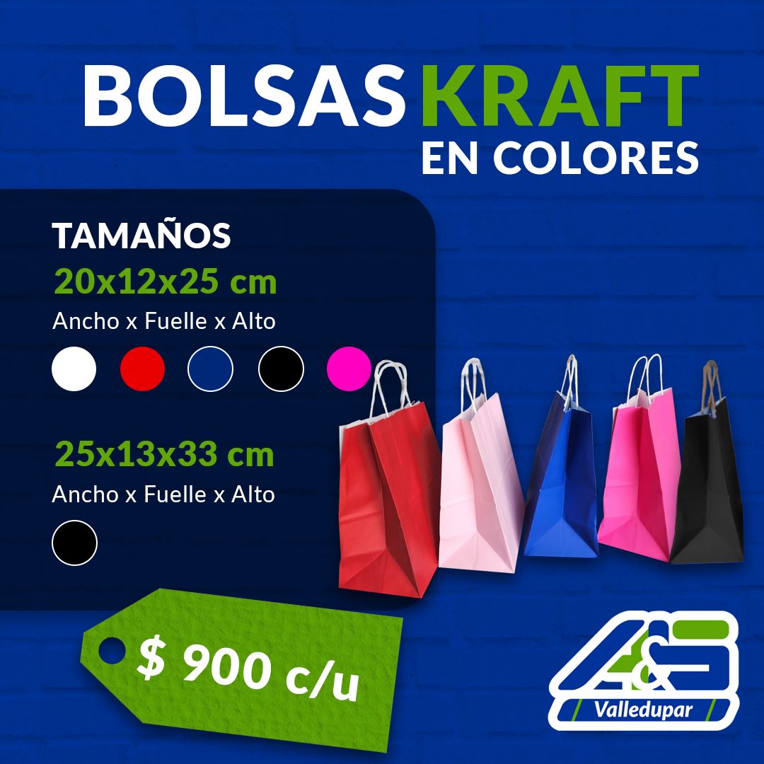 Bolsas de Papel Lisas Sin logo