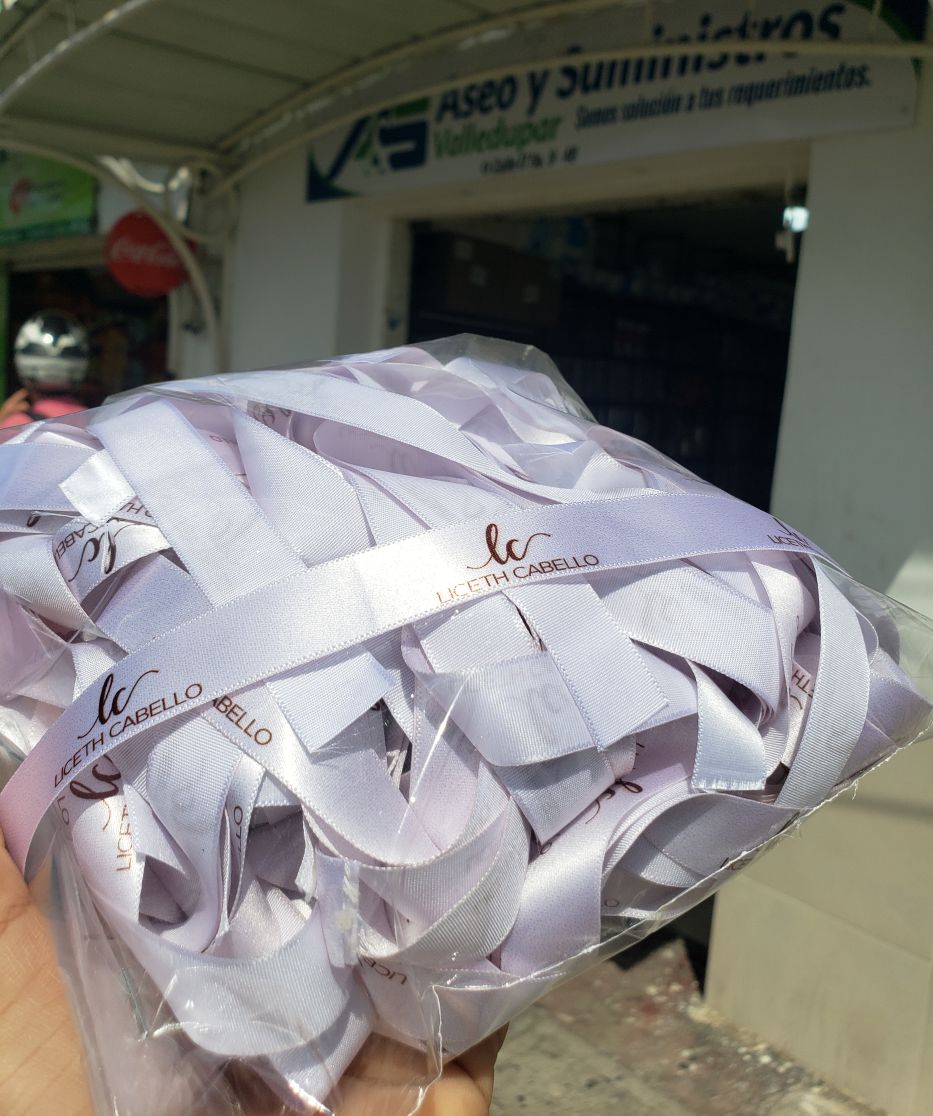 Marquillas Personalizadas en Satín x Metros