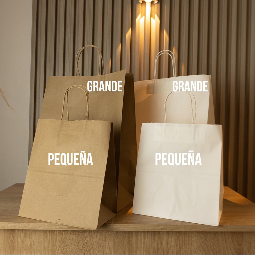 Bolsas de Papel Lisas Sin logo