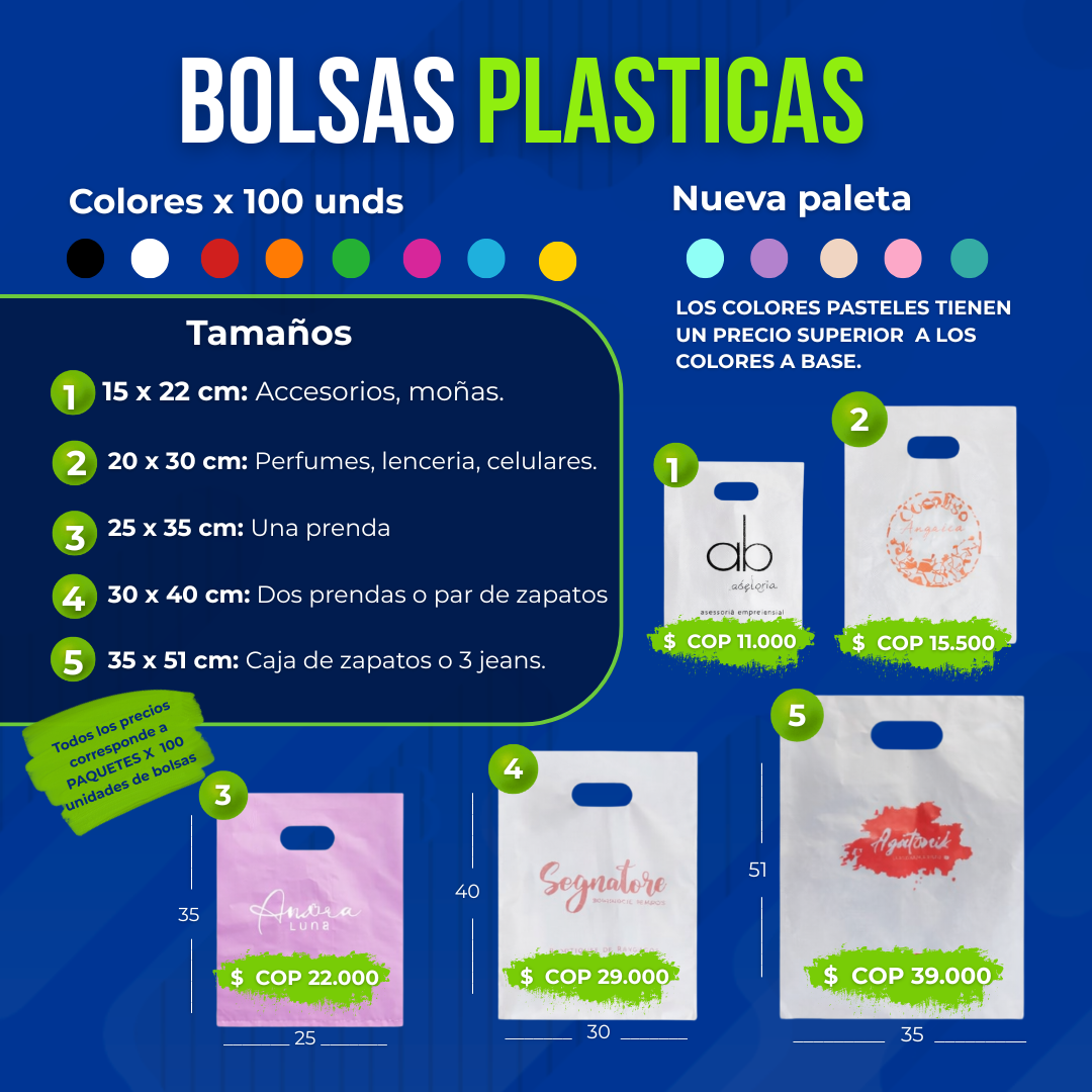 Bolsas Plásticas Biodegadrable