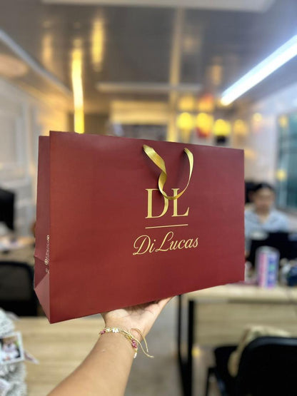 Bolsas premium personalizadas en varios colores con logos de clientes