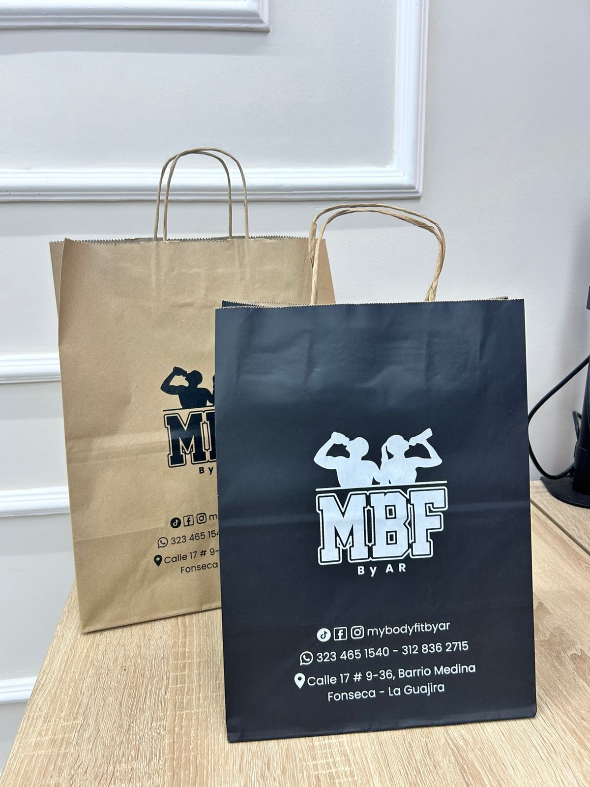 Bolsas Kraft personalizadas con Servicio de estampado.