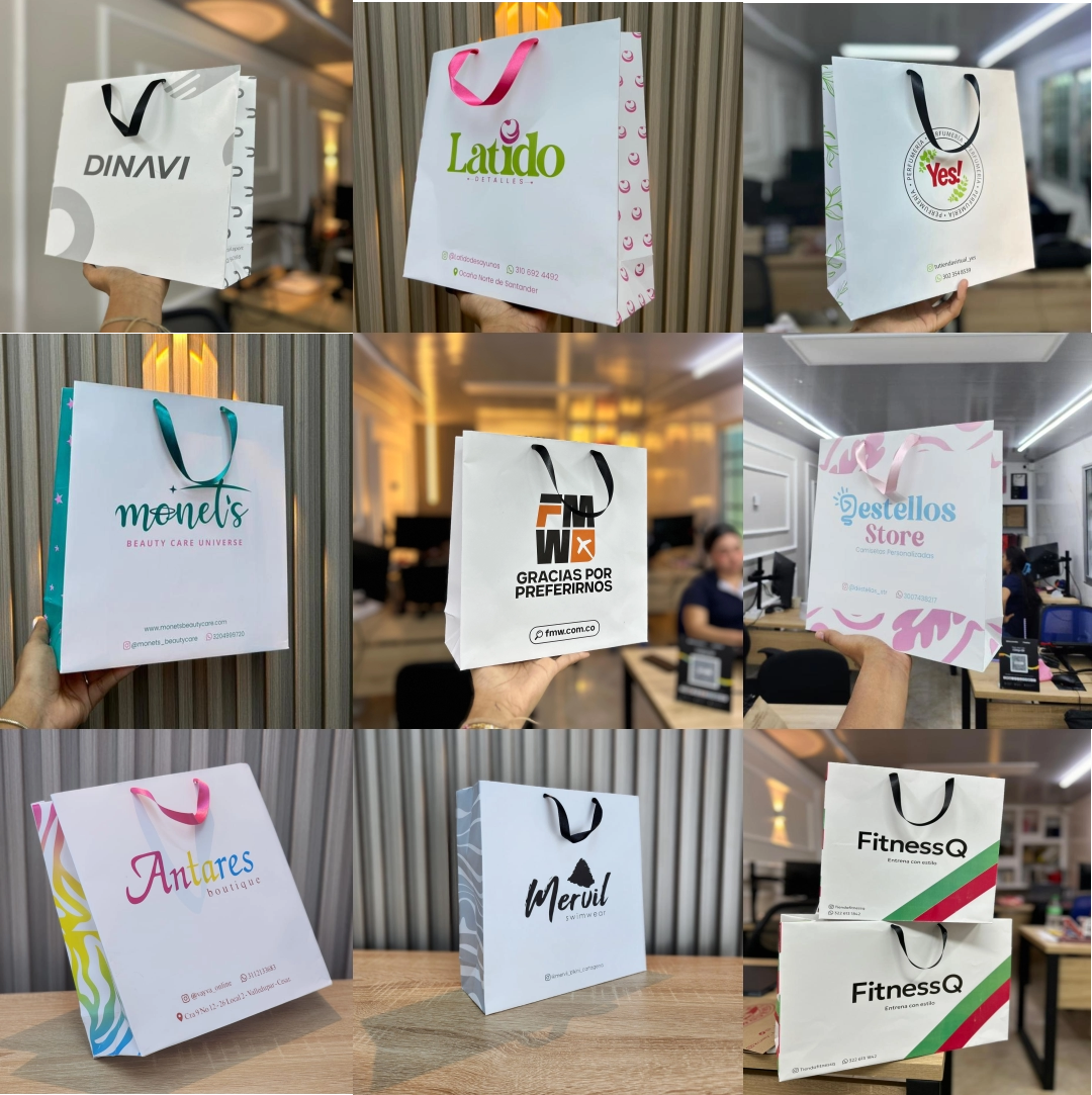 Bolsas Boutique Premium personalizadas Tamaño #2 27x27x8 cm