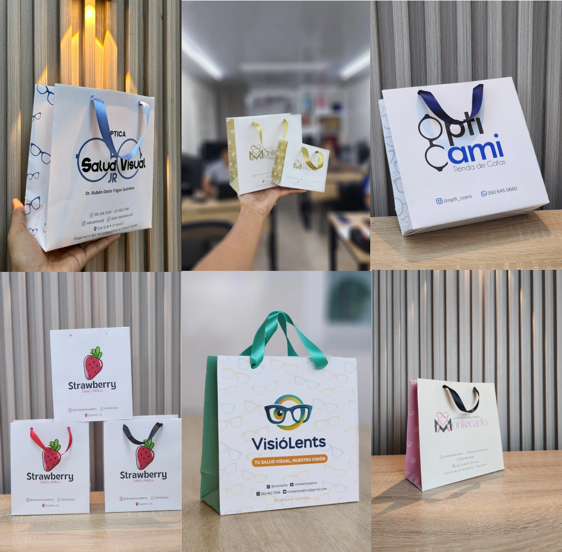 Bolsas Boutique Premium personalizadas Tamaño #3 17x17x8 cm