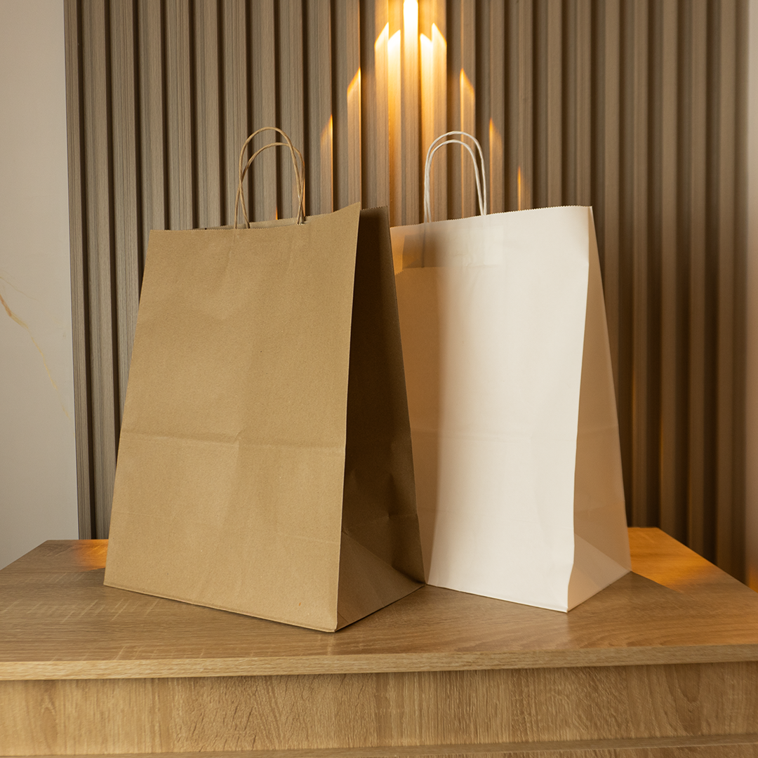 Bolsas Kraft personalizadas con Servicio de estampado.