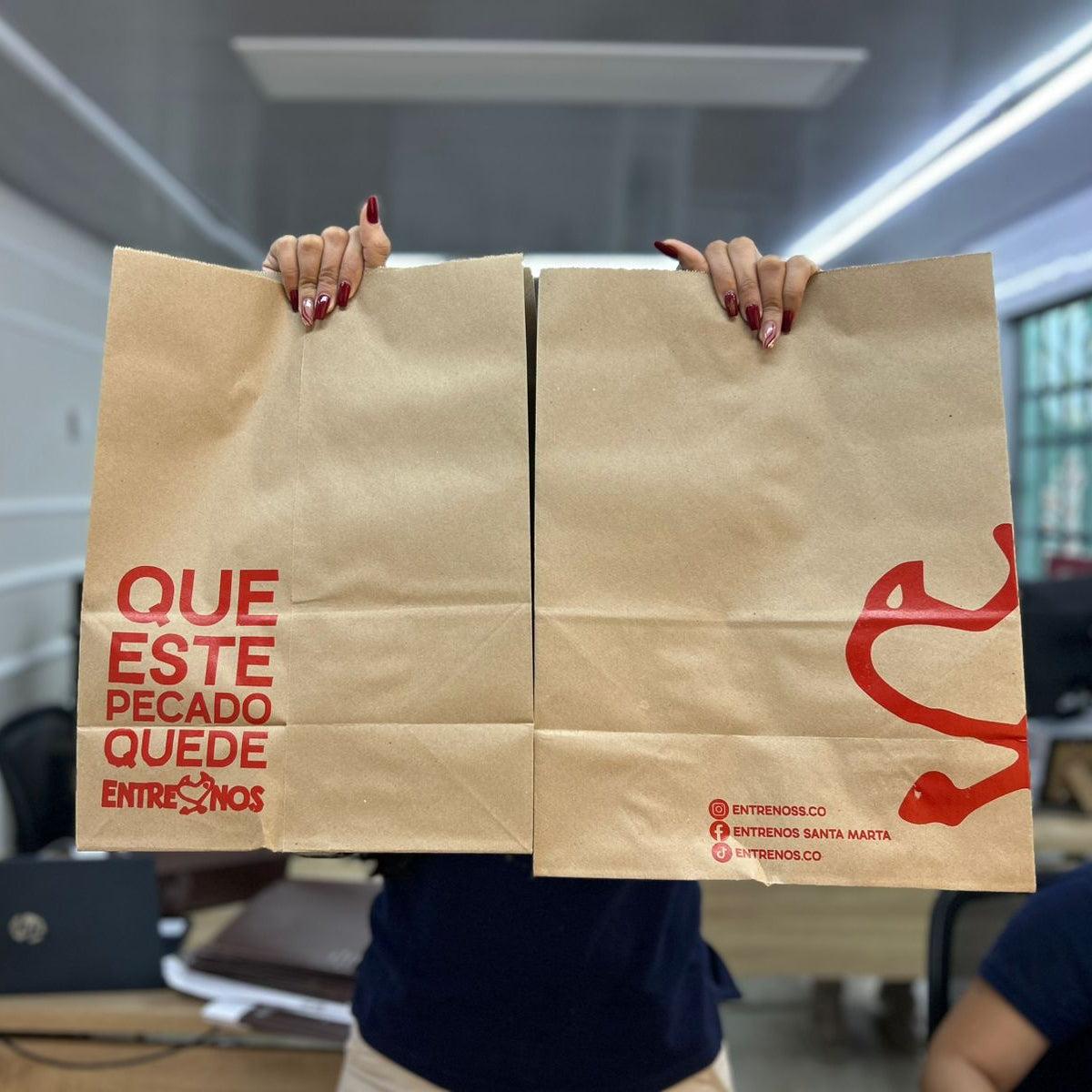 Bolsas para Restaurantes de Papel Personalizadas