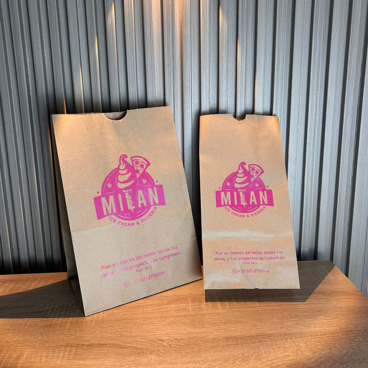 Bolsas para Restaurantes de Papel Personalizadas