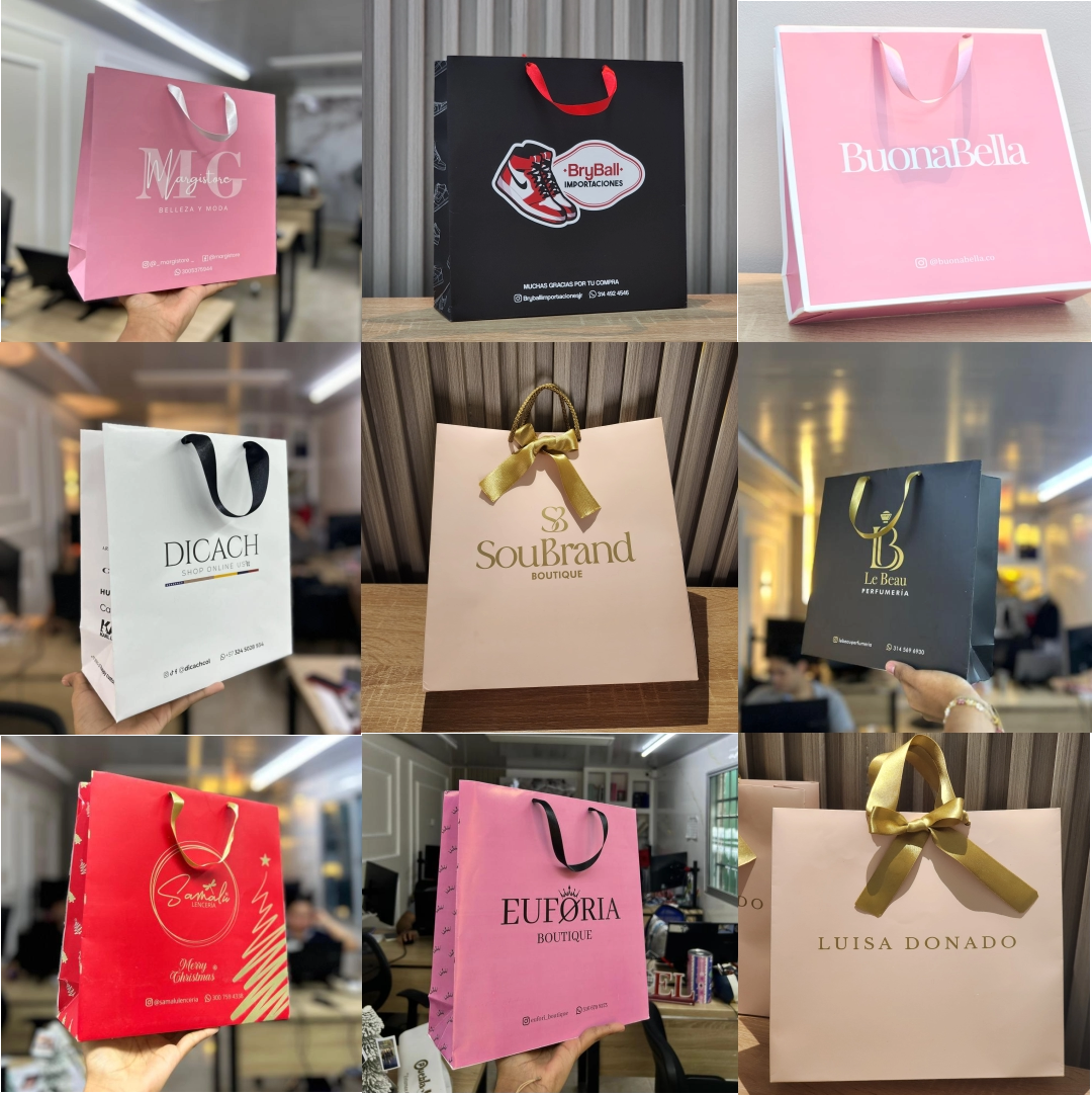 Bolsas Boutique Premium personalizadas Tamaño #2 27x27x8 cm