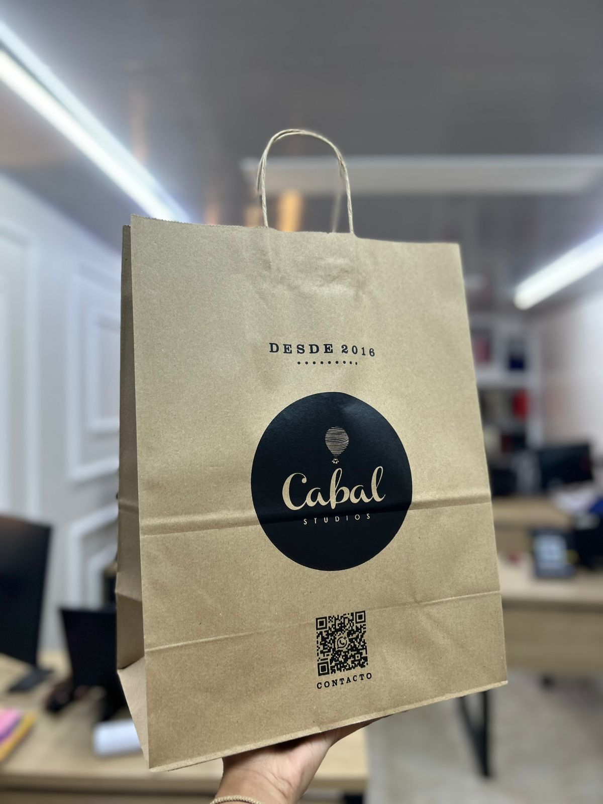 Bolsas Kraft personalizadas con Servicio de estampado.