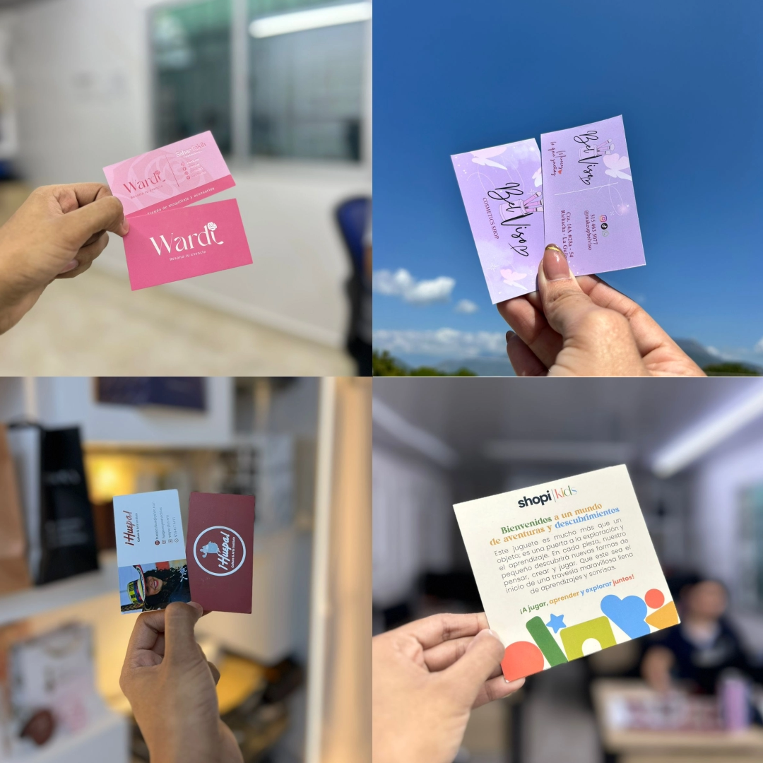 Tarjetas de Presentación 5×9 cm.