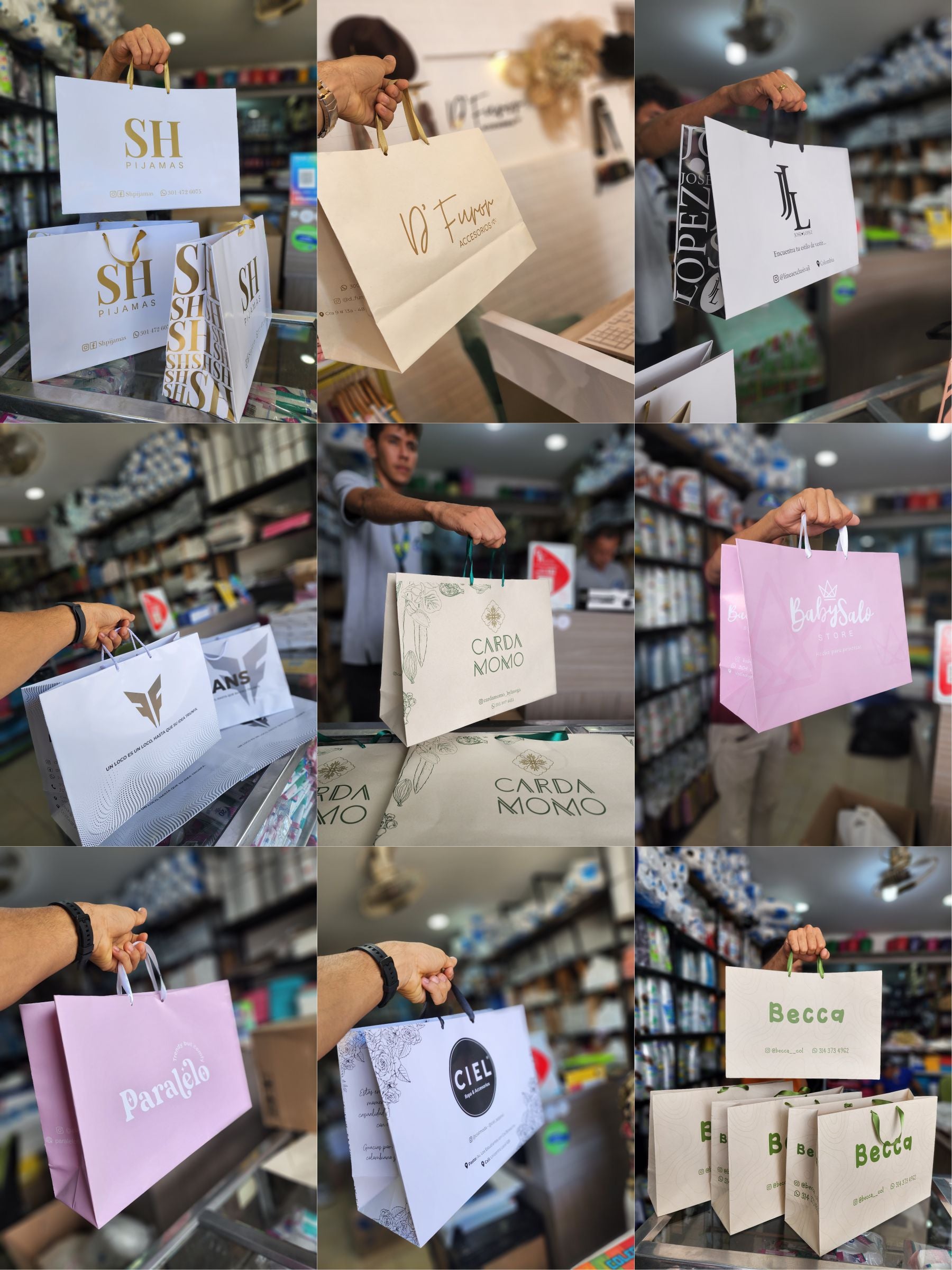 Bolsas Boutique Premium personalizadas Tamaño #1 36x26x12 cm