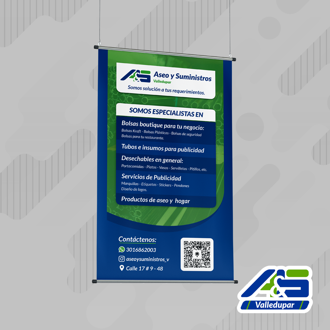 Pendon Pendones – Aseo y Suministros Valledupar